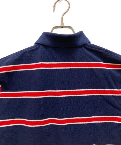 POLO RALPH LAUREN（ポロ・ラルフローレン）POLO RALPH LAUREN (ポロ・ラルフローレン) ボーダーポロシャツ ネイビー サイズ:Ｓ 未使用品の古着・服飾アイテム