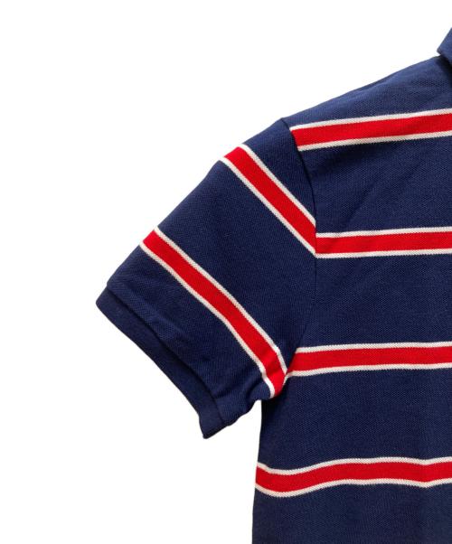 POLO RALPH LAUREN（ポロ・ラルフローレン）POLO RALPH LAUREN (ポロ・ラルフローレン) ボーダーポロシャツ ネイビー サイズ:Ｓ 未使用品の古着・服飾アイテム