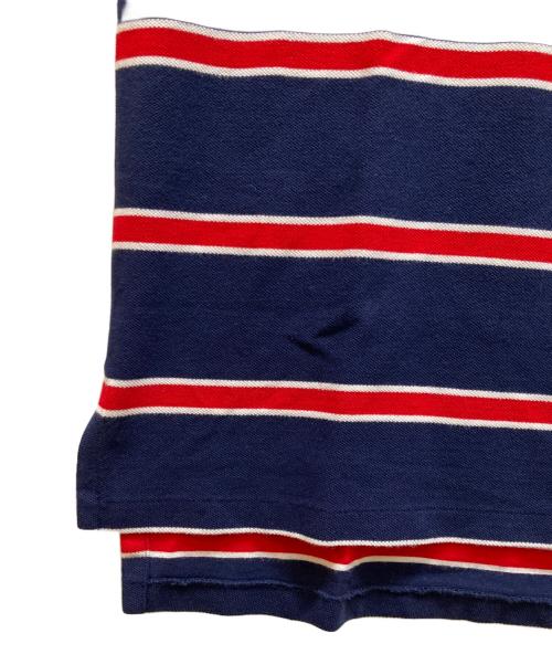 POLO RALPH LAUREN（ポロ・ラルフローレン）POLO RALPH LAUREN (ポロ・ラルフローレン) ボーダーポロシャツ ネイビー サイズ:Ｓ 未使用品の古着・服飾アイテム