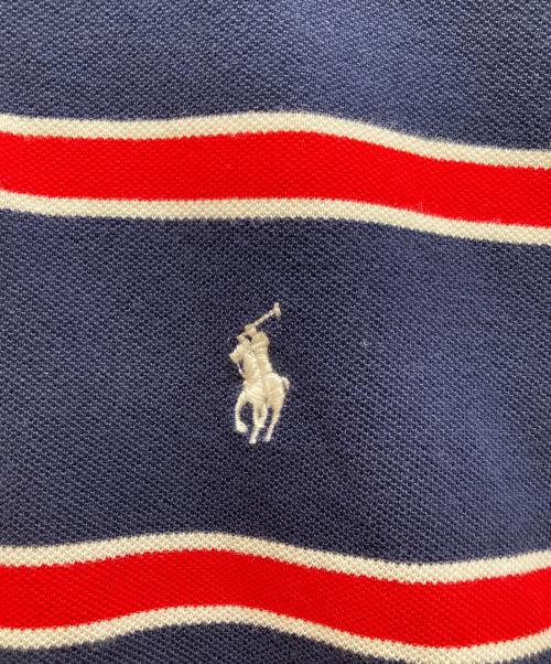 POLO RALPH LAUREN（ポロ・ラルフローレン）POLO RALPH LAUREN (ポロ・ラルフローレン) ボーダーポロシャツ ネイビー サイズ:Ｓ 未使用品の古着・服飾アイテム