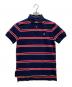POLO RALPH LAUREN（ポロ・ラルフローレン）の古着「ボーダーポロシャツ」｜ネイビー