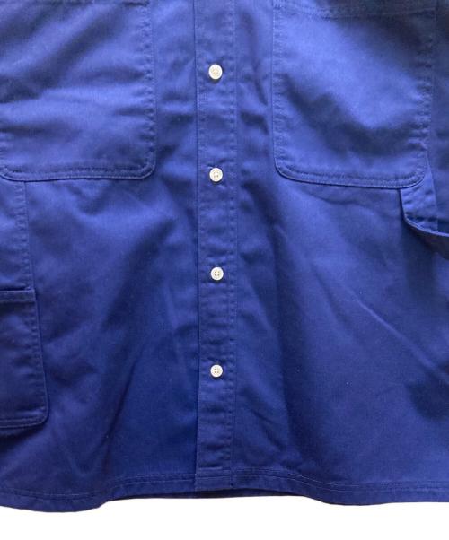 X-LARGE（エクストララージ）X-LARGE (エクストララージ) LOGO PATCH S/S WORK SHIRT ブルー サイズ:Ｍの古着・服飾アイテム