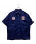 X-LARGE（エクストララージ）の古着「LOGO PATCH S/S WORK SHIRT」｜ブルー