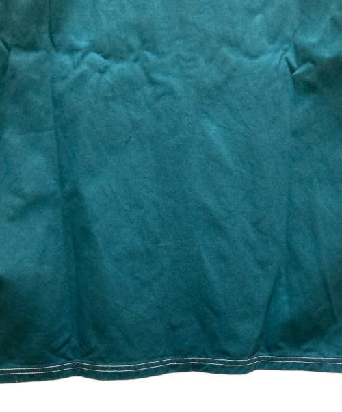X-LARGE（エクストララージ）X-LARGE (エクストララージ) ZIP UP S/S WORK SHIRT グリーン サイズ:Ｍの古着・服飾アイテム