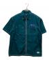 X-LARGE（エクストララージ）の古着「ZIP UP S/S WORK SHIRT」｜グリーン