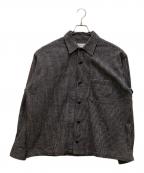 Time is onタイムイズオン）の古着「CROPPED PLAID SHIRT」｜ブラック