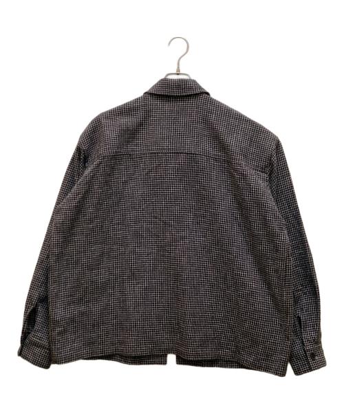 Time is on（タイムイズオン）Time is on (タイムイズオン) CROPPED PLAID SHIRT ブラック サイズ:１の古着・服飾アイテム