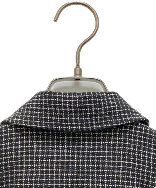 Time is on（タイムイズオン）Time is on (タイムイズオン) CROPPED PLAID SHIRT ブラック サイズ:１の古着・服飾アイテム