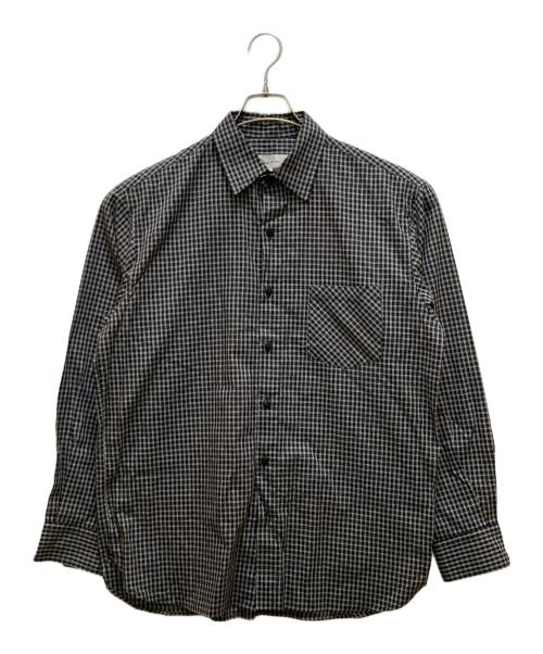 Time is on（タイムイズオン）Time is on (タイムイズオン) DOUBLE STRIPE regular shirt ブラック サイズ:０の古着・服飾アイテム