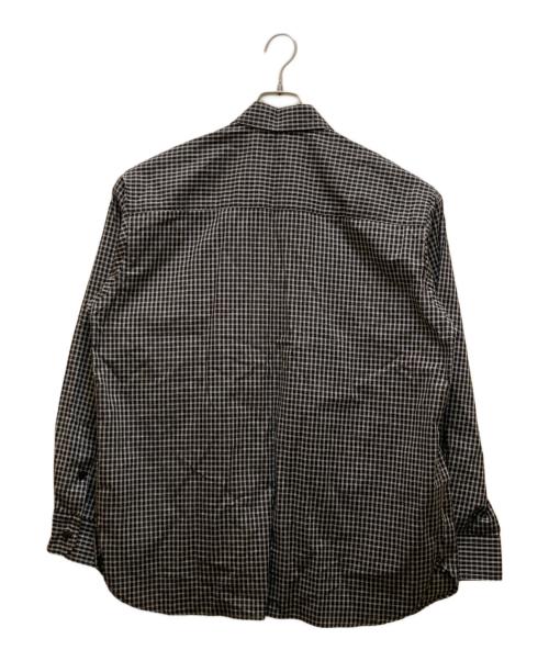 Time is on（タイムイズオン）Time is on (タイムイズオン) DOUBLE STRIPE regular shirt ブラック サイズ:０の古着・服飾アイテム