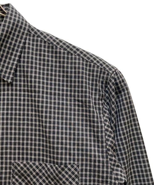 Time is on（タイムイズオン）Time is on (タイムイズオン) DOUBLE STRIPE regular shirt ブラック サイズ:０の古着・服飾アイテム