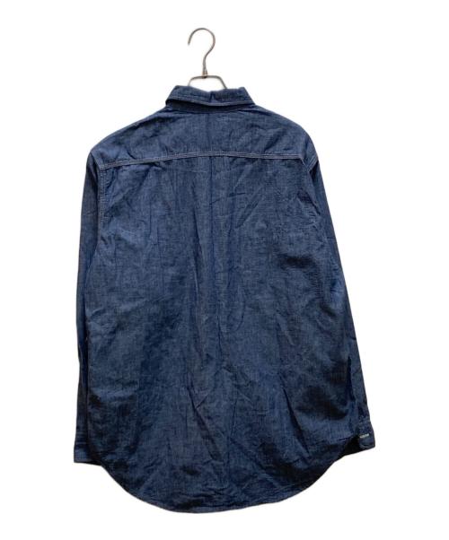 Time is on（タイムイズオン）Time is on (タイムイズオン) CLASSIC SELVEDGE CHAMBRAY SHIRT インディゴ サイズ:０の古着・服飾アイテム