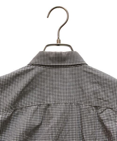 COMME des GARCONS SHIRT（コムデギャルソンシャツ）COMME des GARCONS SHIRT (コムデギャルソンシャツ) グラフィックパッチ レギュラーカラーチェックシャツ ホワイト×ブラック サイズ:sの古着・服飾アイテム