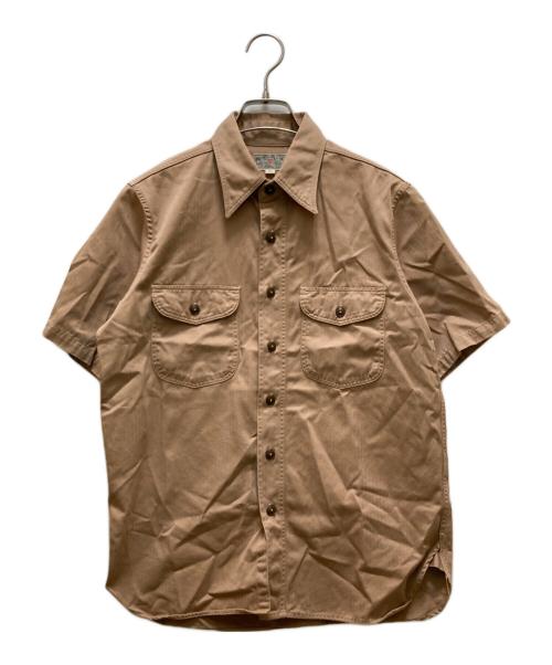 BUZZ RICKSON'S（バズリクソンズ）Buzz Rickson's (バズリクソンズ) ヘリンボーンワークシャツ ベージュ サイズ:14-141/2の古着・服飾アイテム