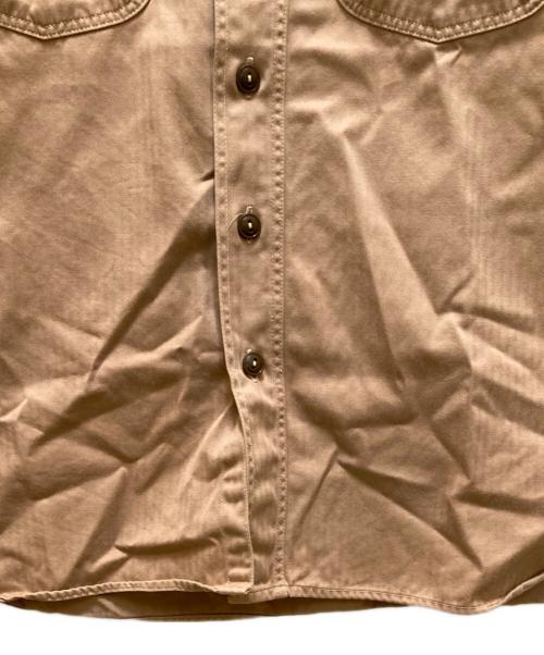 BUZZ RICKSON'S（バズリクソンズ）Buzz Rickson's (バズリクソンズ) ヘリンボーンワークシャツ ベージュ サイズ:14-141/2の古着・服飾アイテム