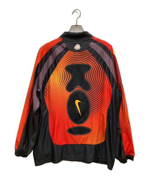 NIKE（ナイキ）NIKE (ナイキ) KOI (コイ) コラボゴールキーパー風ジャージーカットソー グリーン×オレンジ サイズ:Ｍの古着・服飾アイテム