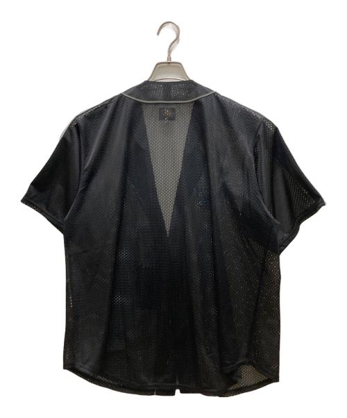 Needles（ニードルズ）Needles (ニードルズ) BEAMS (ビームス) 別注メッシュベースボールシャツ ブラック×グレー サイズ:L 未使用品の古着・服飾アイテム