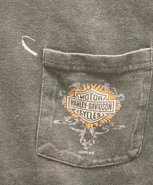 HARLEY-DAVIDSON（ハーレーダビッドソン）HARLEY-DAVIDSON (ハーレーダビッドソン) 00's プリントカットソー ブラック サイズ:Ｍの古着・服飾アイテム