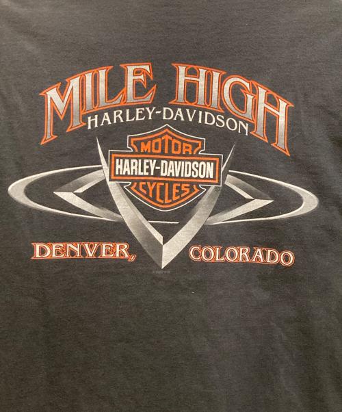 HARLEY-DAVIDSON（ハーレーダビッドソン）HARLEY-DAVIDSON (ハーレーダビッドソン) 00's プリントカットソー ブラック サイズ:Ｍの古着・服飾アイテム