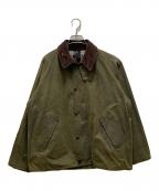 Barbourバブアー）の古着「TRANSPORT WAX JACKET」｜グリーン