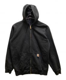 CarHartt（カーハート）の古着「ミッドウェイト フルジップパーカー」｜ブラック