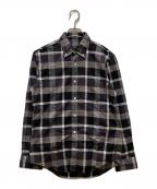 BLACK LABEL CRESTBRIDGEブラックレーベル クレストブリッジ）の古着「チェックシャツ」｜ブラック