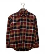 BLACK LABEL CRESTBRIDGEブラックレーベル クレストブリッジ）の古着「チェックシャツ」｜レッド