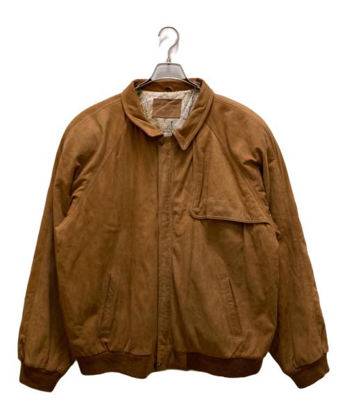 marlboro（マルボロ）Marlboro (マルボロ) 裏地総柄ガンフラップレザージャケット ブラウン サイズ:ｘｌの古着・服飾アイテム