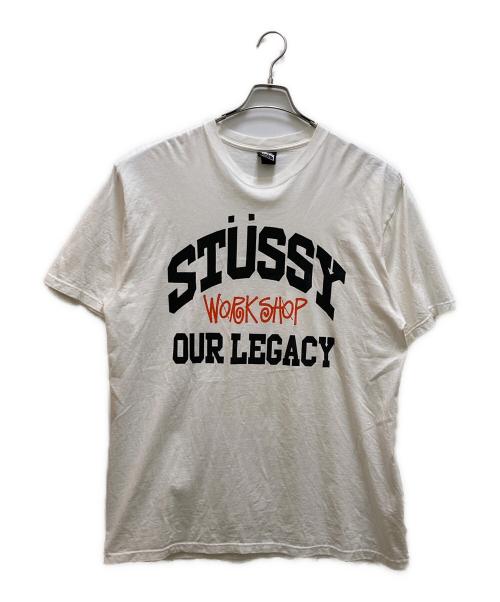 stussy（ステューシー）stussy (ステューシー) OUR LEGACY (アワーレガシー) Ol Collegiate Pig. Dyed Tee ホワイト サイズ:Lの古着・服飾アイテム