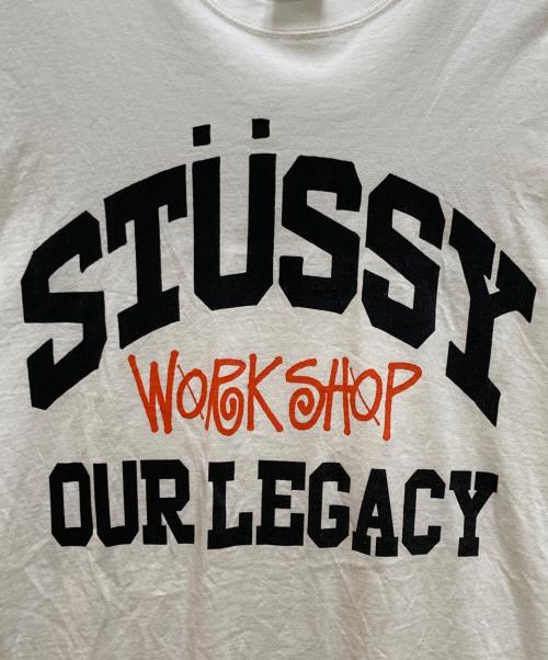 stussy（ステューシー）stussy (ステューシー) OUR LEGACY (アワーレガシー) Ol Collegiate Pig. Dyed Tee ホワイト サイズ:Lの古着・服飾アイテム