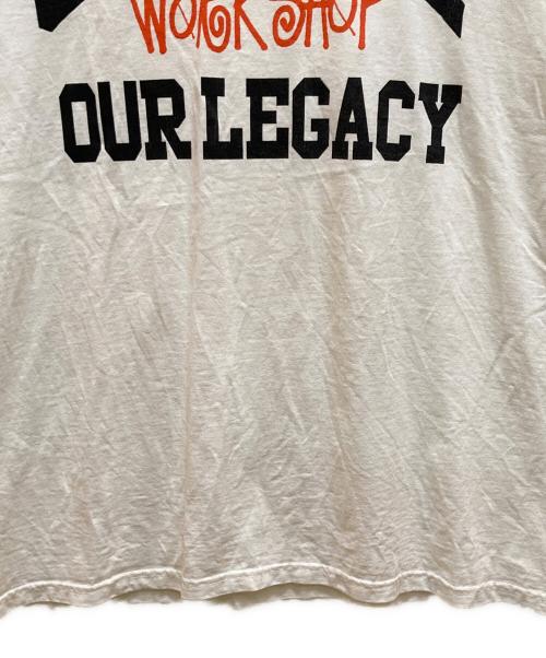 stussy（ステューシー）stussy (ステューシー) OUR LEGACY (アワーレガシー) Ol Collegiate Pig. Dyed Tee ホワイト サイズ:Lの古着・服飾アイテム