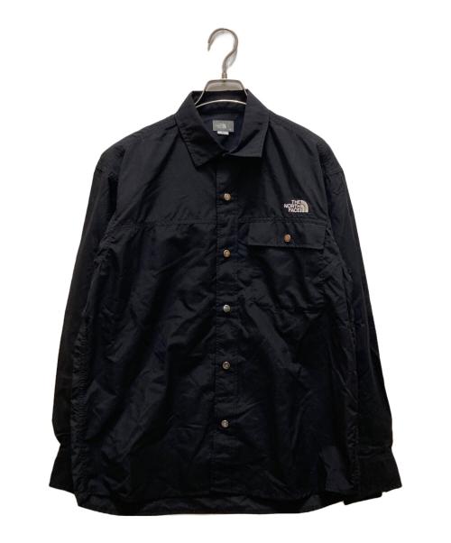 THE NORTH FACE（ザ ノース フェイス）THE NORTH FACE (ザ ノース フェイス) ロングスリーブ ヌプシ シャツ ブラック サイズ:Ｍ 未使用品の古着・服飾アイテム