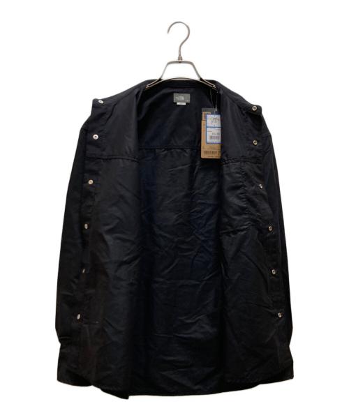 THE NORTH FACE（ザ ノース フェイス）THE NORTH FACE (ザ ノース フェイス) ロングスリーブ ヌプシ シャツ ブラック サイズ:Ｍ 未使用品の古着・服飾アイテム