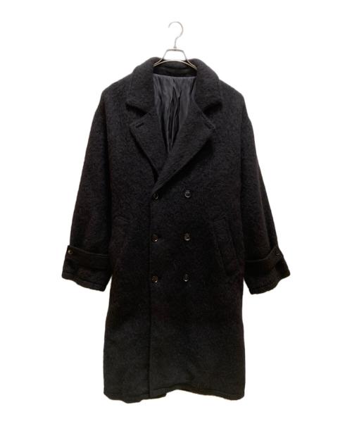 stussy（ステューシー）stussy (ステューシー) モヘヤトレンチコート ブラック サイズ:ｘｌの古着・服飾アイテム