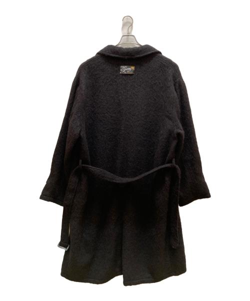 stussy（ステューシー）stussy (ステューシー) モヘヤトレンチコート ブラック サイズ:ｘｌの古着・服飾アイテム