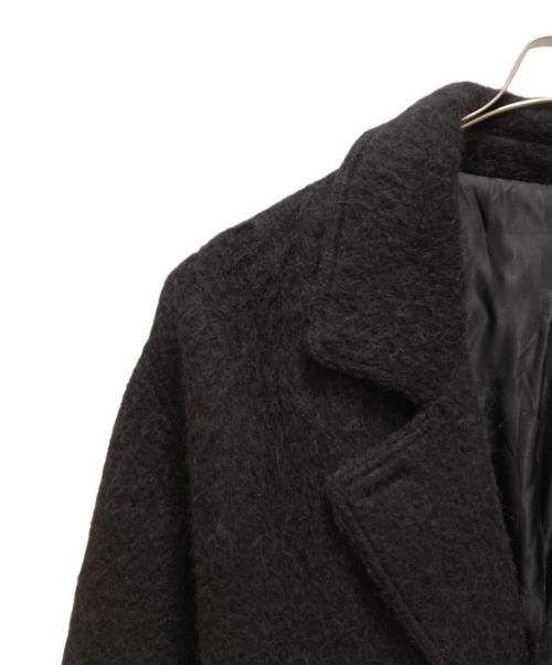stussy（ステューシー）stussy (ステューシー) モヘヤトレンチコート ブラック サイズ:ｘｌの古着・服飾アイテム