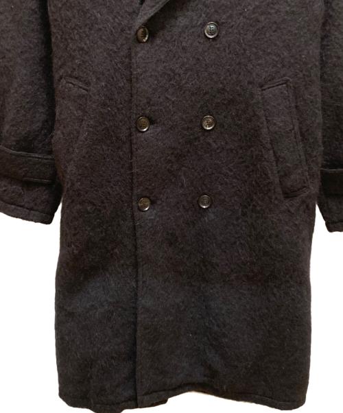 stussy（ステューシー）stussy (ステューシー) モヘヤトレンチコート ブラック サイズ:ｘｌの古着・服飾アイテム
