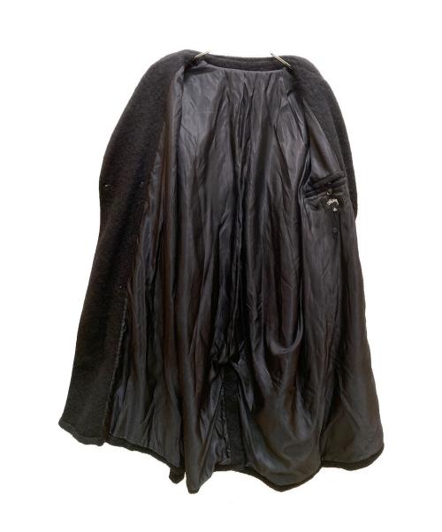 stussy（ステューシー）stussy (ステューシー) モヘヤトレンチコート ブラック サイズ:ｘｌの古着・服飾アイテム