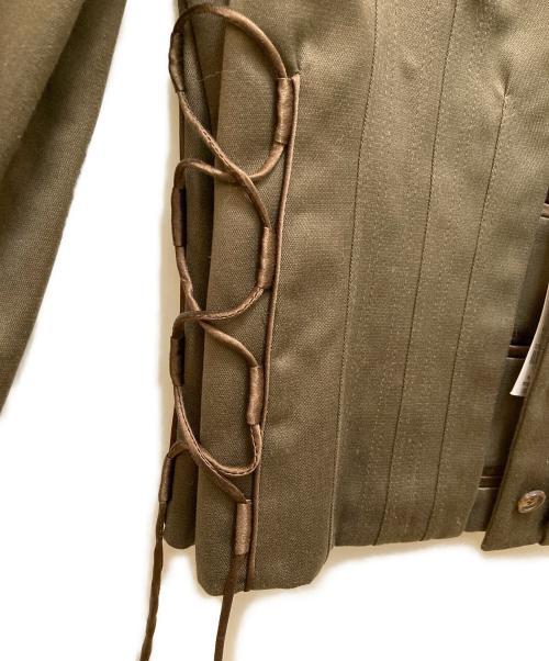 GUCCI（グッチ）GUCCI (グッチ) サイドレースアップジャケット カーキ サイズ:４０の古着・服飾アイテム