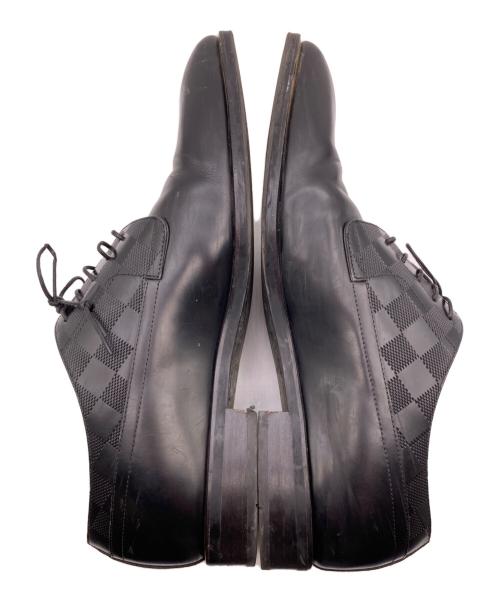 LOUIS VUITTON（ルイ ヴィトン）LOUIS VUITTON (ルイ ヴィトン) オースマンライン ダミエ ダービーシューズ ブラック サイズ:8の古着・服飾アイテム