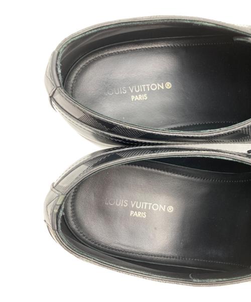 LOUIS VUITTON（ルイ ヴィトン）LOUIS VUITTON (ルイ ヴィトン) オースマンライン ダミエ ダービーシューズ ブラック サイズ:8の古着・服飾アイテム