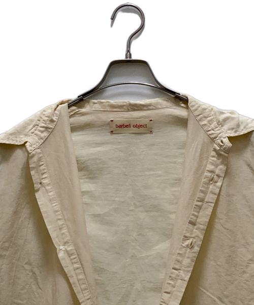 barbell object（バーベルオブジェクト）barbell object (バーベルオブジェクト) シルク混シャツ ベージュ サイズ:2の古着・服飾アイテム