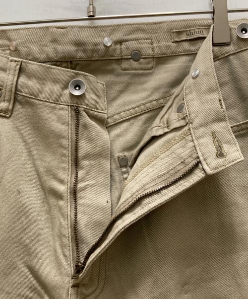 shiun（シウン）shiun (シウン) HERITAGE WORK TROUSER ベージュ サイズ:Ｓの古着・服飾アイテム