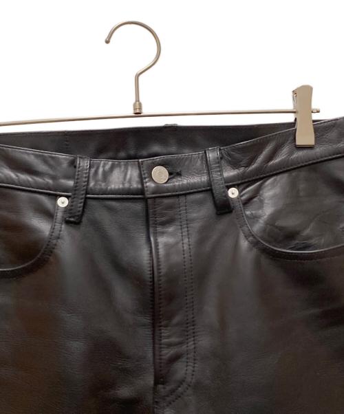 Schott（ショット）Schott (ショット) LOT.025 LEATHER PANTS ブラック サイズ:３２の古着・服飾アイテム