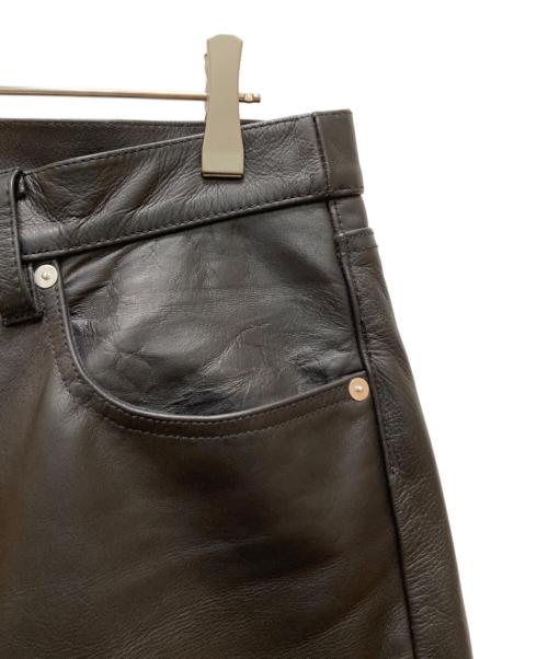 Schott（ショット）Schott (ショット) LOT.025 LEATHER PANTS ブラック サイズ:３２の古着・服飾アイテム