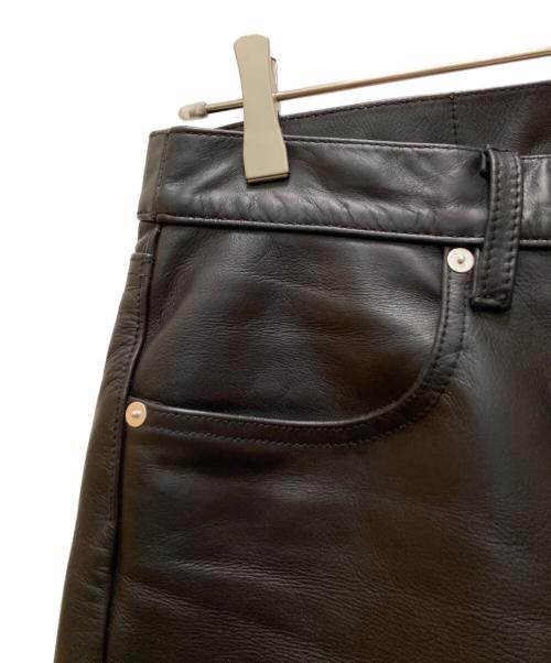 Schott（ショット）Schott (ショット) LOT.025 LEATHER PANTS ブラック サイズ:３２の古着・服飾アイテム