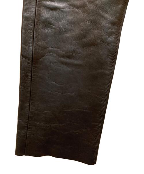 Schott（ショット）Schott (ショット) LOT.025 LEATHER PANTS ブラック サイズ:３２の古着・服飾アイテム