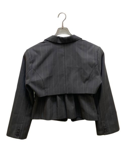 Ameri（アメリ）AMERI (アメリ) DEFORMATION PINSTRIPE JACKET グリーン サイズ:Ｓの古着・服飾アイテム