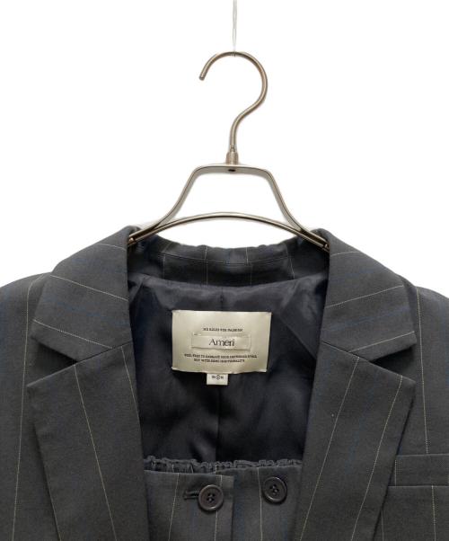 Ameri（アメリ）AMERI (アメリ) DEFORMATION PINSTRIPE JACKET グリーン サイズ:Ｓの古着・服飾アイテム