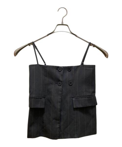 Ameri（アメリ）AMERI (アメリ) DEFORMATION PINSTRIPE JACKET グリーン サイズ:Ｓの古着・服飾アイテム